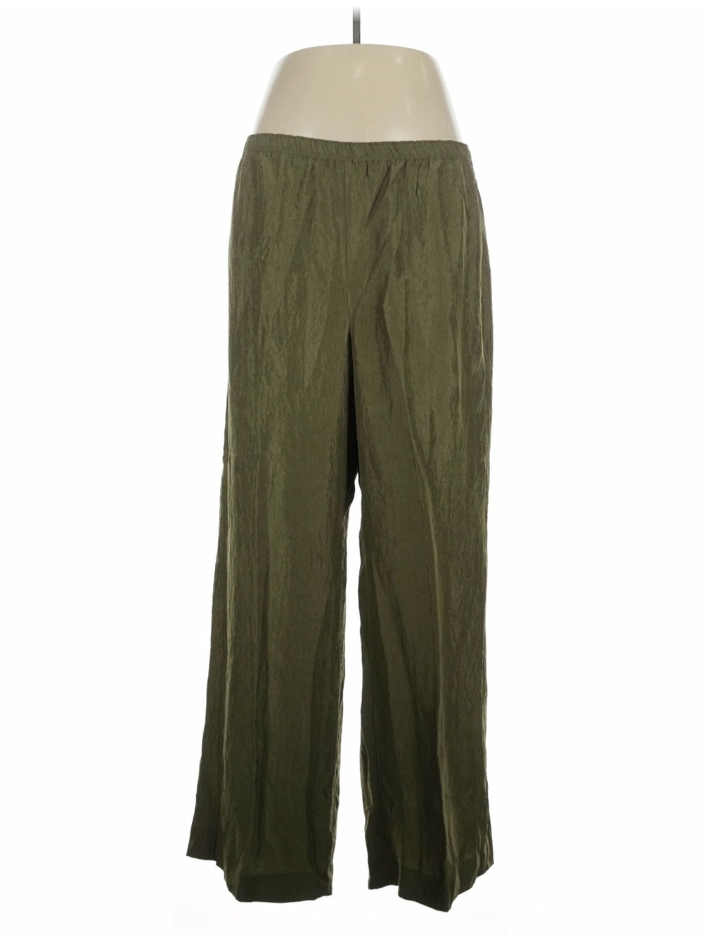 J. Crew Olive Green Elastic-Waist Pants